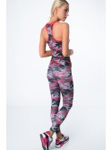 Legginsy moro grafitowo-koralowe MR15492 - Sklep internetowy - Butik